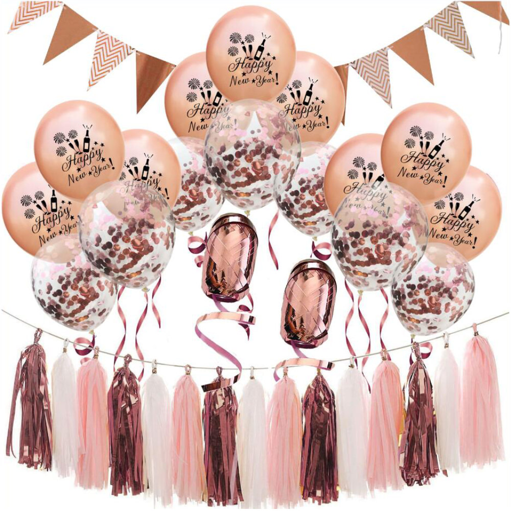 Silvester Folienballon Happy New Year 45cm | Luftballons Online Im Ballonshop Kaufen